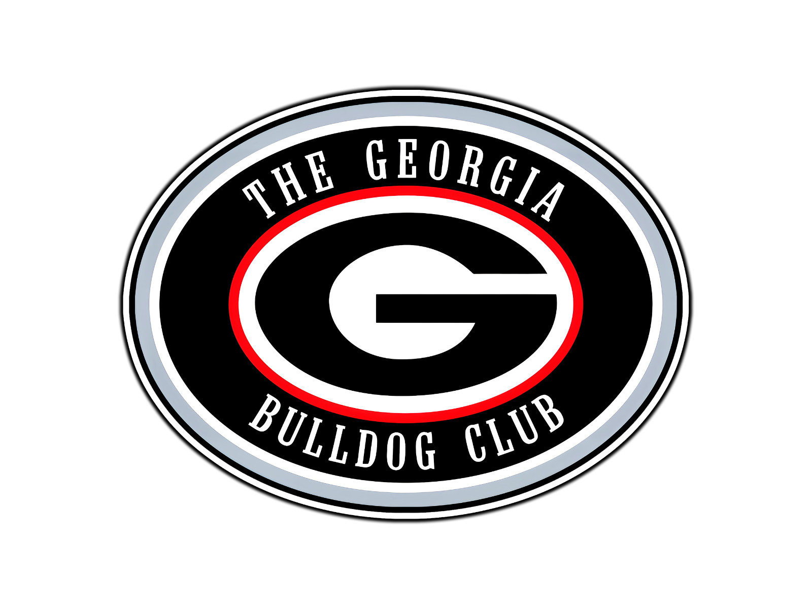 #288 The Georgia Bulldog Club Logo Waterproof Vinyl Sticker Decal Die-Cut