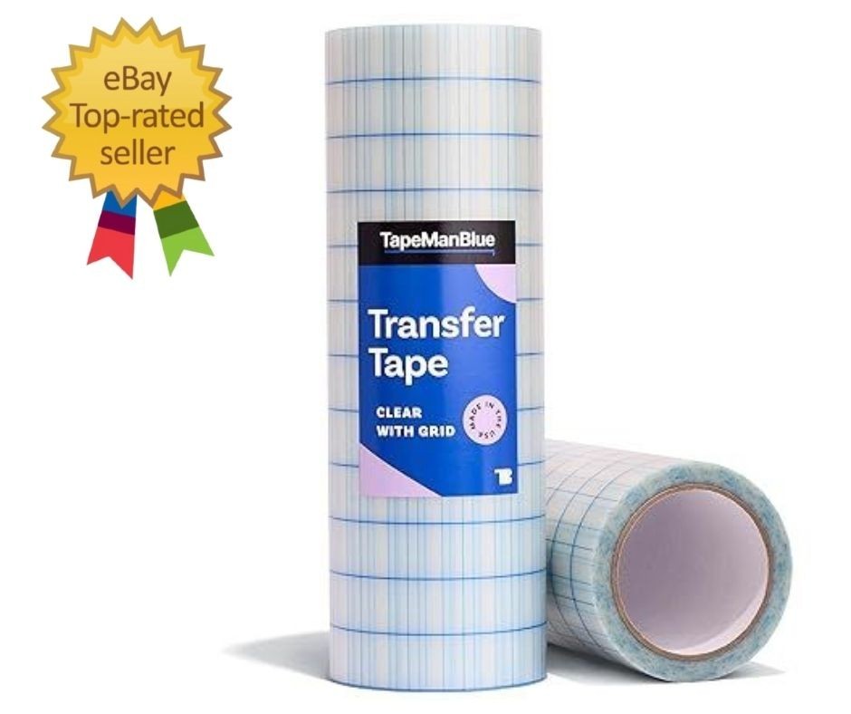 12″ X 100′ Roll of Clear Transfer Tape for Vinyl, Made in America, Vinyl Transfe