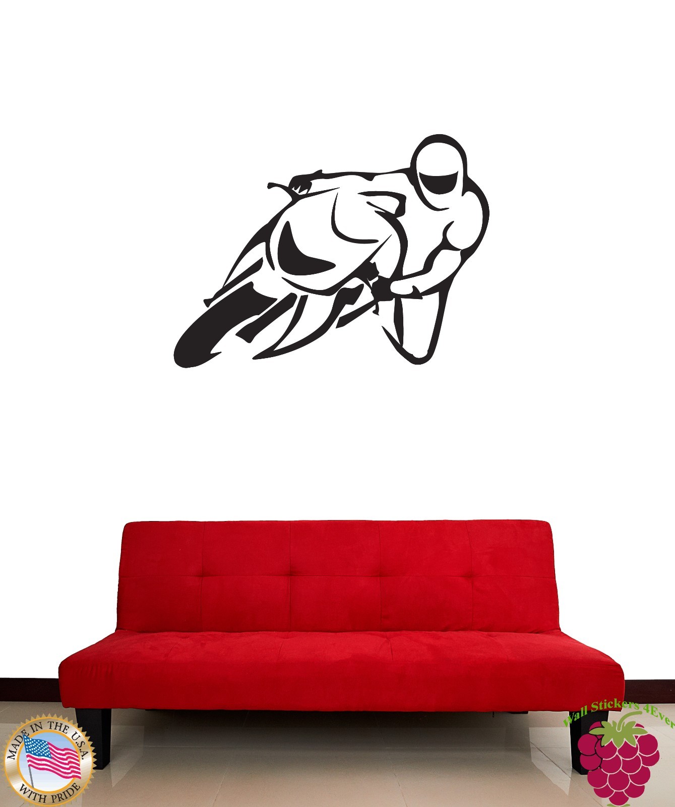 Wall Vinyl Sticker Bike Motorcycle Extreme Sport for Living Room (z1350)