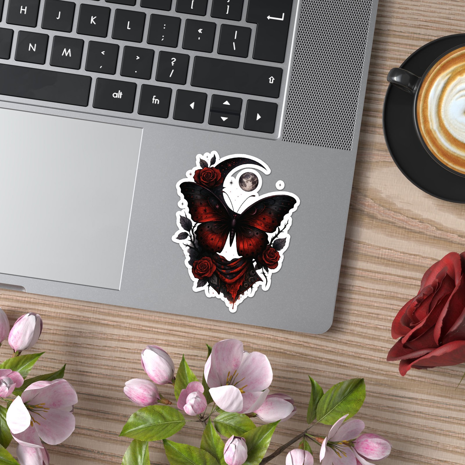 Gothic Bloom Butterfly – Vinyl Decal Sticker – Car Window – ebn20020