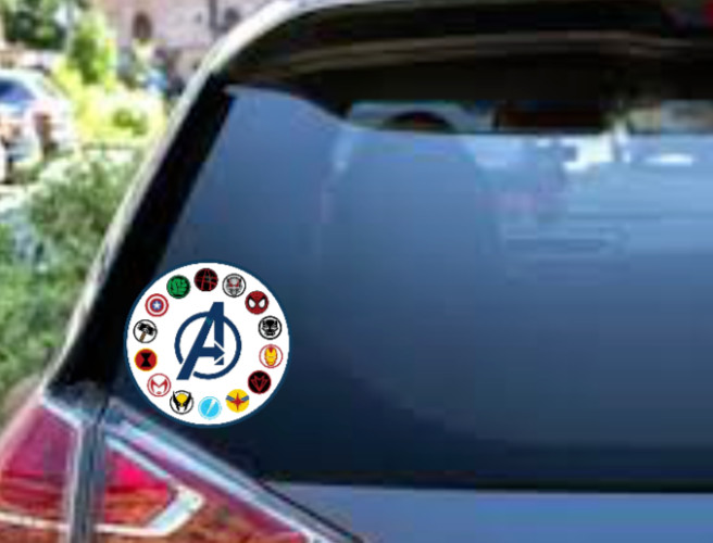 Avengers – Comic Book Logos – 4″ Vinyl Decal/Sticker Car Window Cooler Laptop