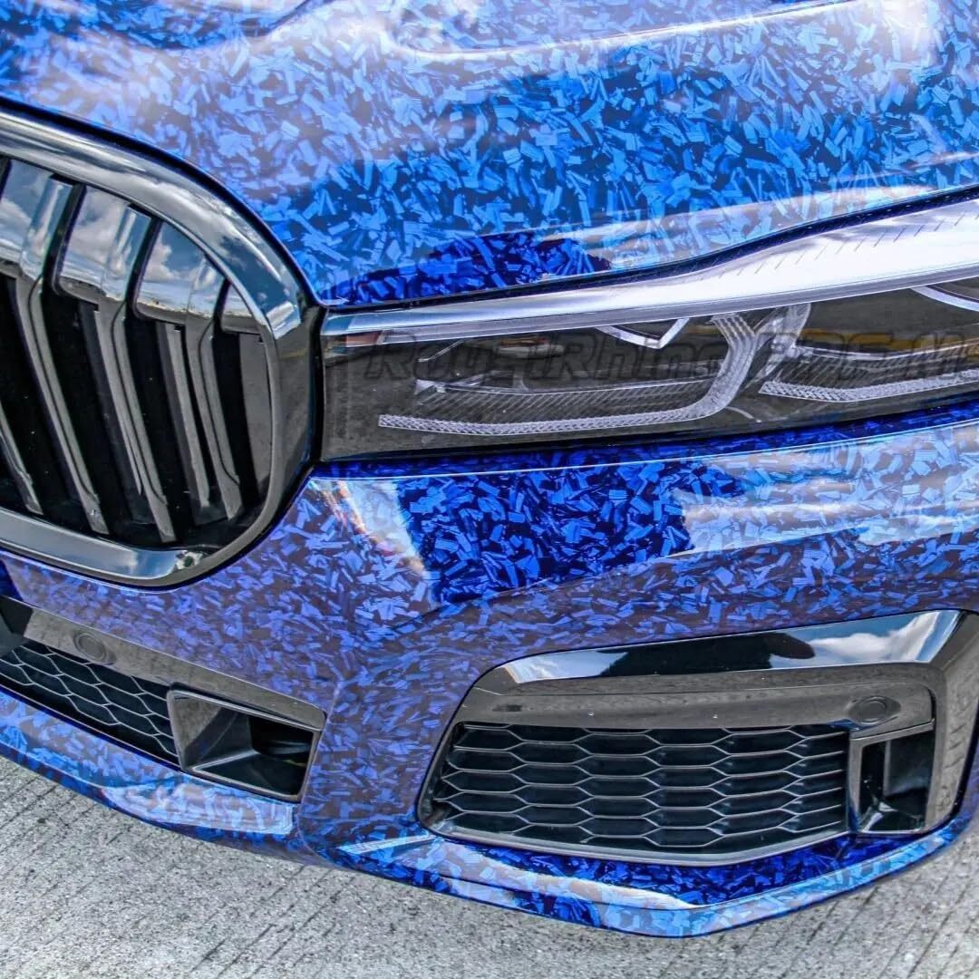 Forged Gloss Carbon Fiber Vinyl Wrap Roll Air Release Sticker Sheet Film for Car