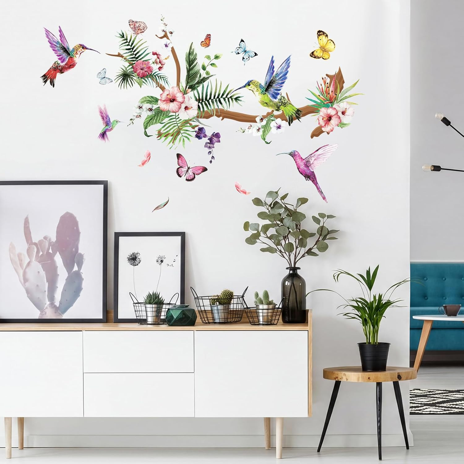 Hummingbird Wall Decals Peel Vinyl Sticker for Bedroom Living Room Window | Humm