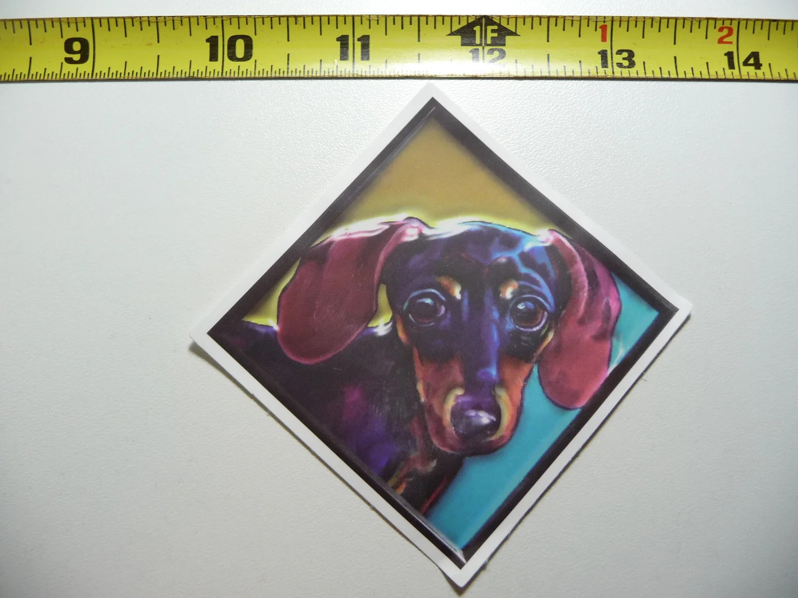 DACHSHUND DIAMOND SMALL STICKER DECAL DOG PET DOXIE WIENER LOVE LOVER