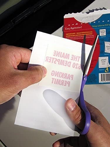 Windshield Sticker Applicator for Easy 1 Pack 2 Sheets Total Transparent New