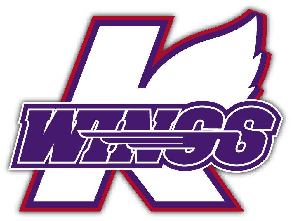 Kalamazoo Wings Minor Hockey Sport Car Bumper Sticker Decal “SIZES”