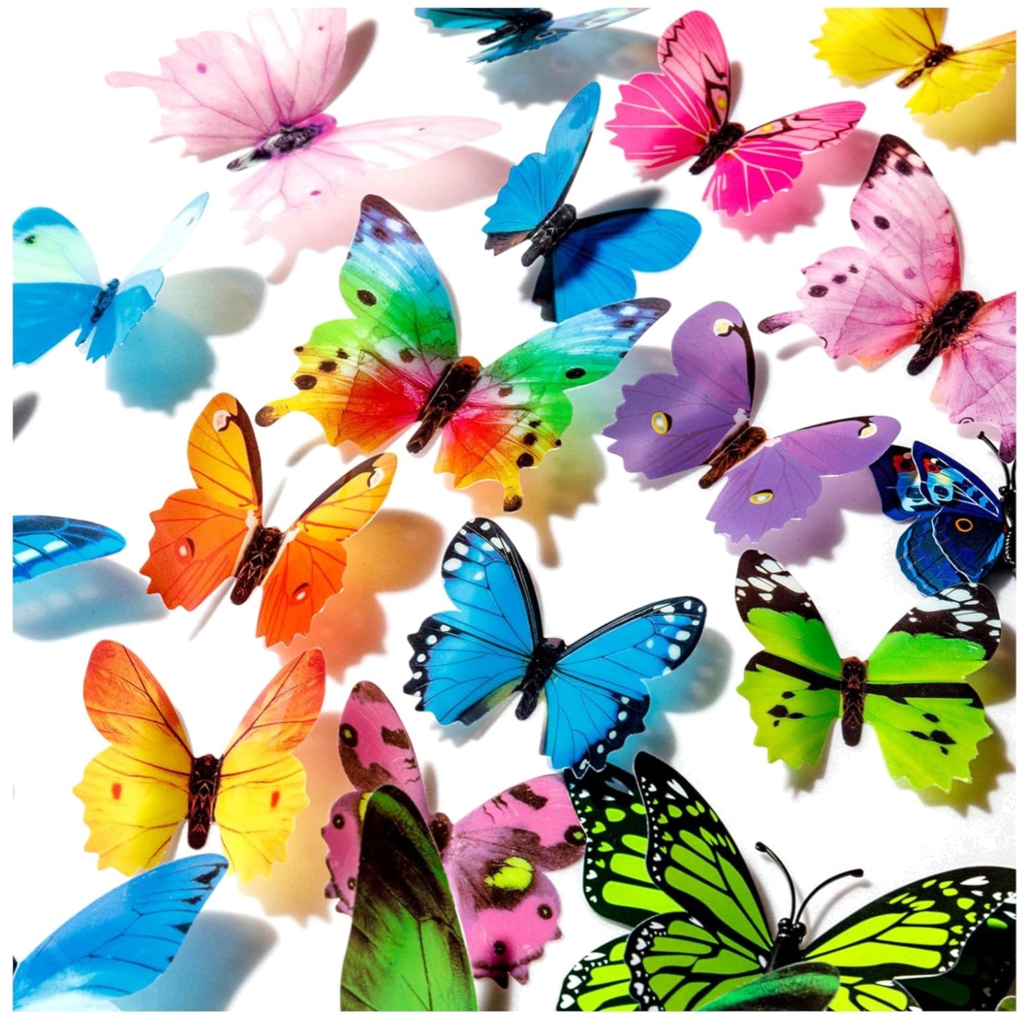 240Pcs Colorful Butterfly Wall Stickers Set