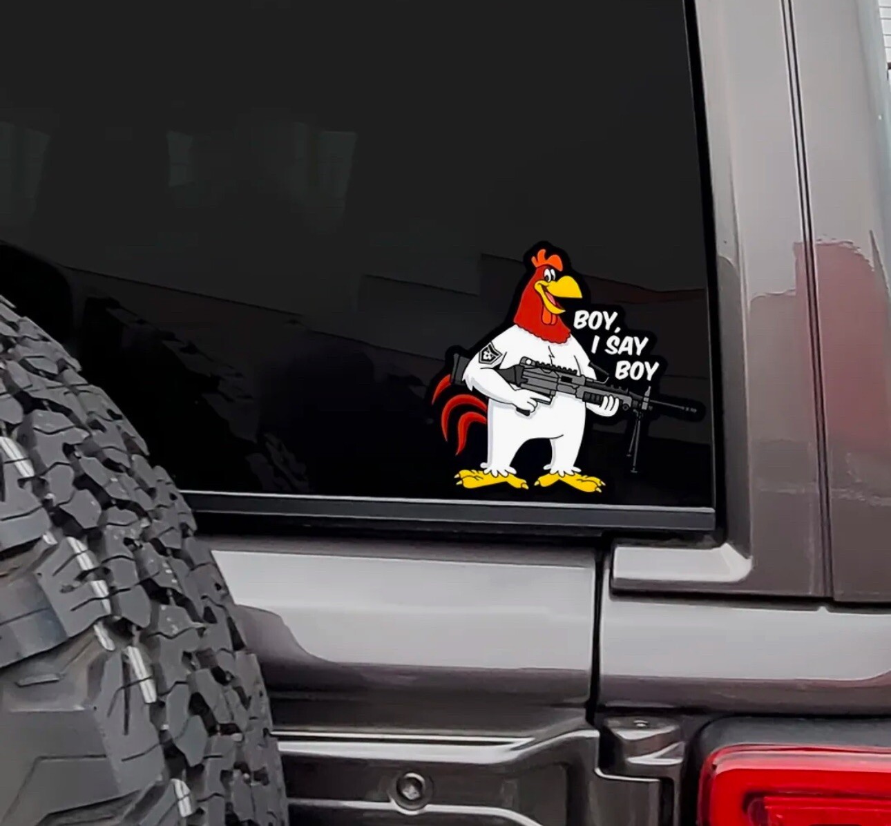 FOGHORN LEGHORN “Boy I Say Boy” LARGE 5.5”x 6” Vinyl Sticker Decal NRA