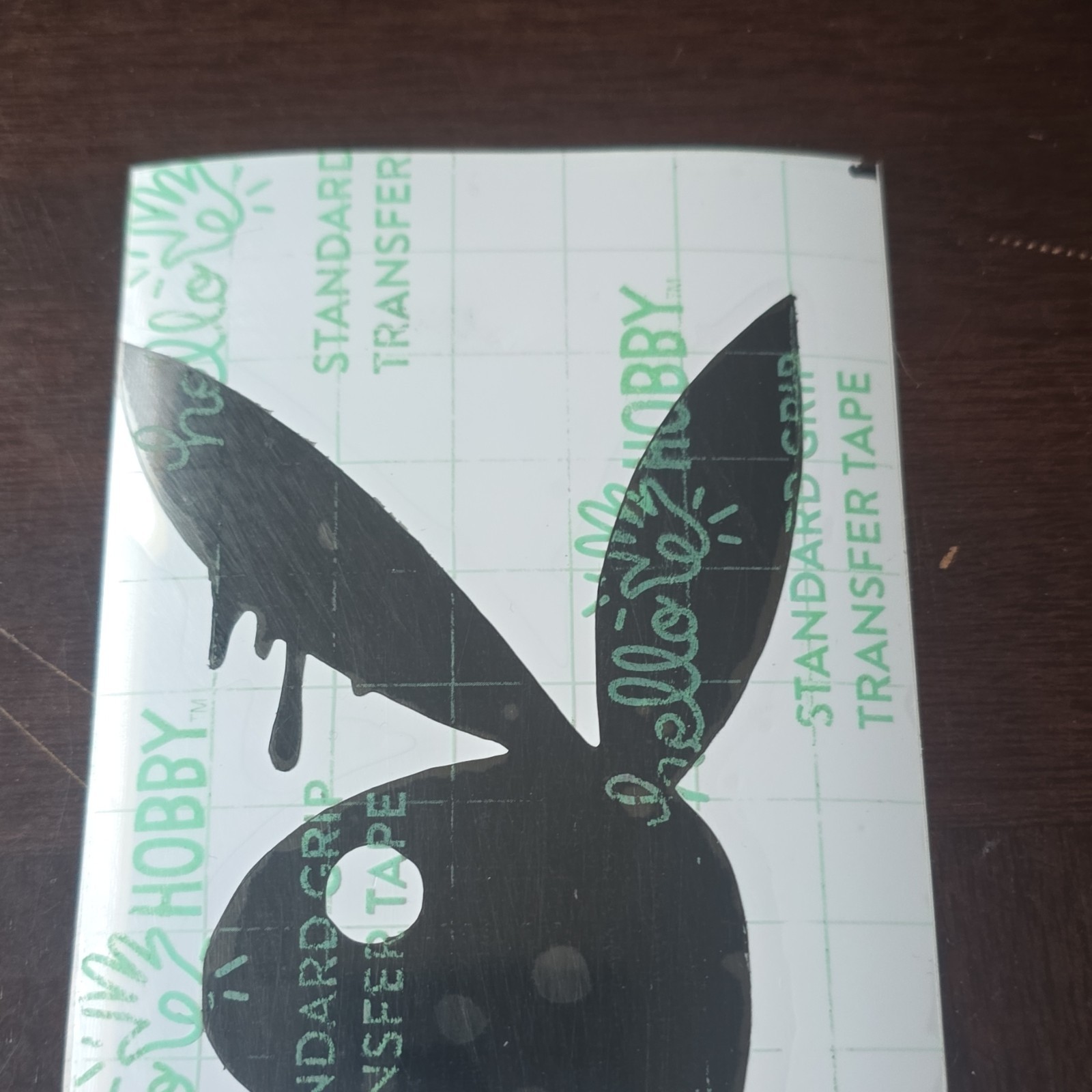 Hobby Lobby Black Vinyl Bunny Decal Sticker Solid/Plain for Wall Adults
