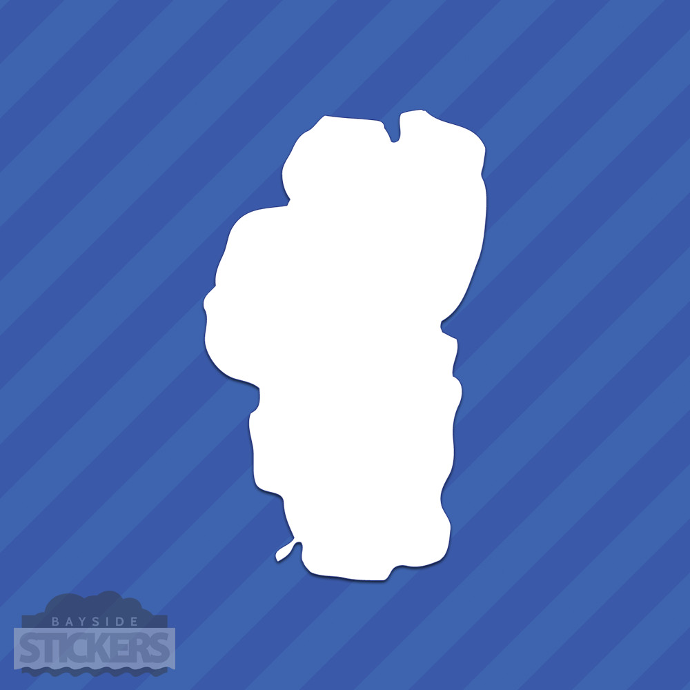 Lake Tahoe Outline Vinyl Decal Sticker