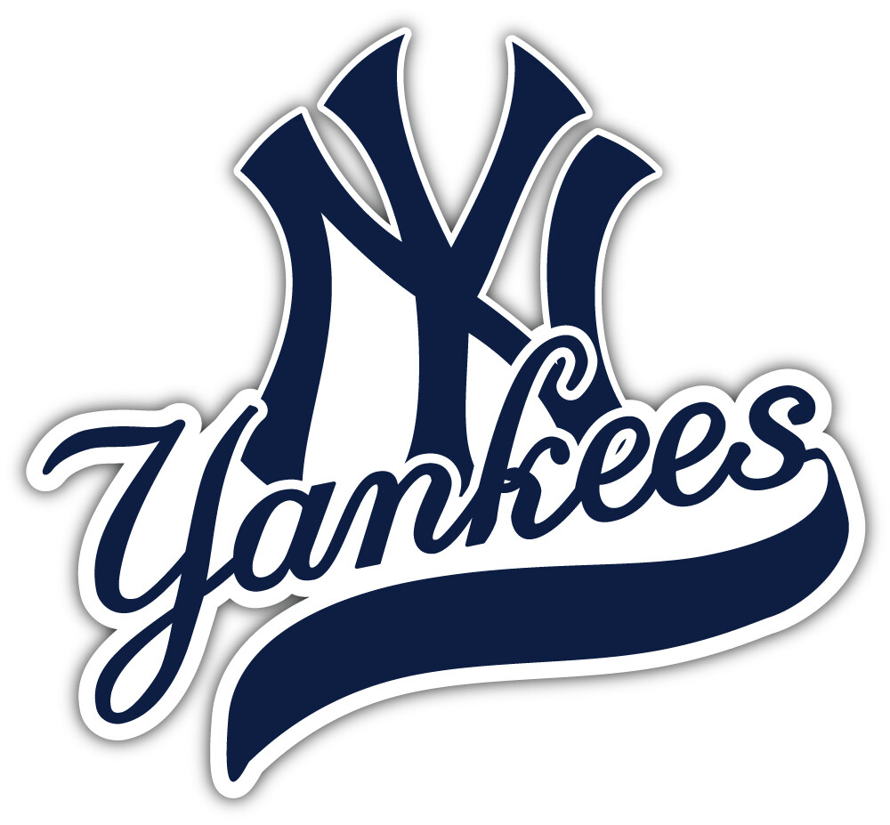 New York Yankees MLB Baseball Sport Logo Car Bumper Sticker Decal “SIZES”