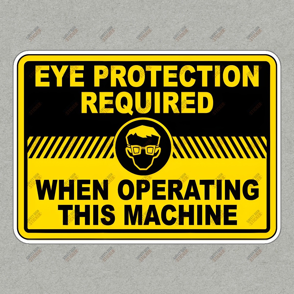 Eye Protection Required Safety Sign Sticker OSHA Compliant Workplace #584973
