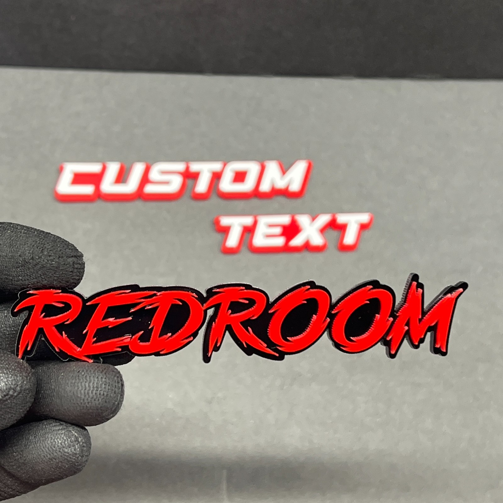 Custom Laser-Multicolor Personalized Name! Cut 3D Acrylic Emblem Badge for Cars