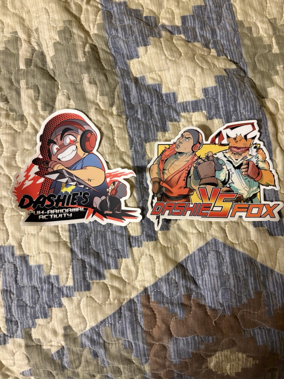 DashieGames Vinyl Stickers Super Rare Dashie Vs Fox & Puhrinormal Activity OOP