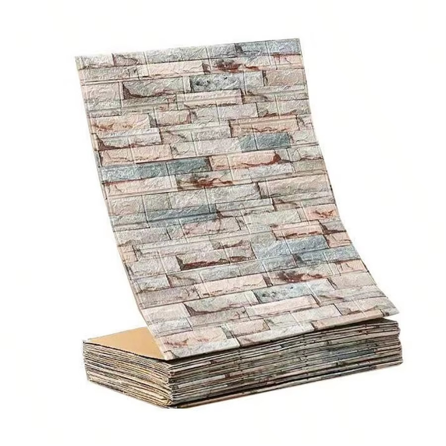 3D Self-Adhesive Wallpaper 70Cm*1/5/10M Continuous Waterproof Brick Wall Sticker