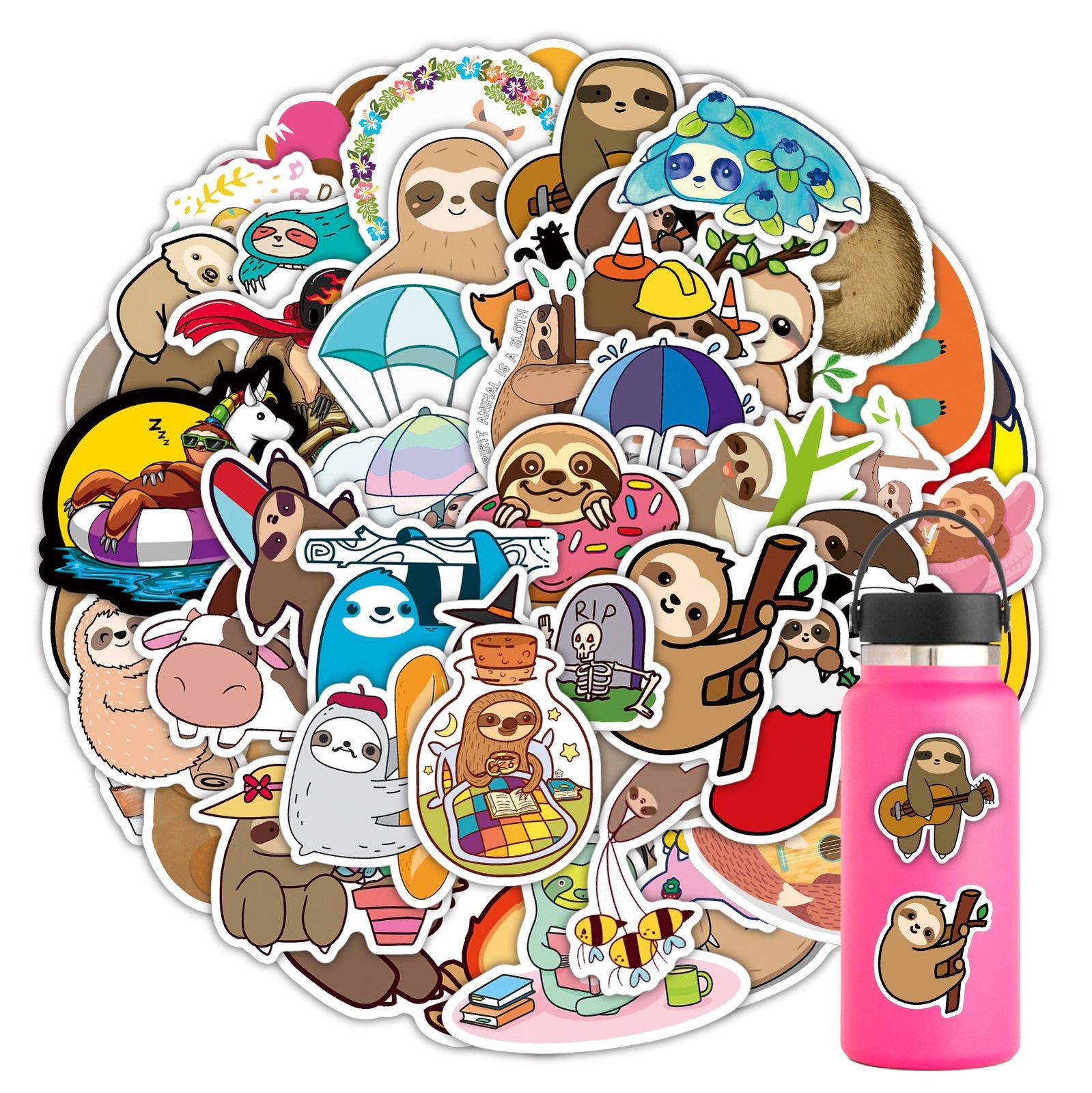100Pcs Cute Animal Tree Sticker for Kids Teens Kids Classroom Girls Scrapbooking