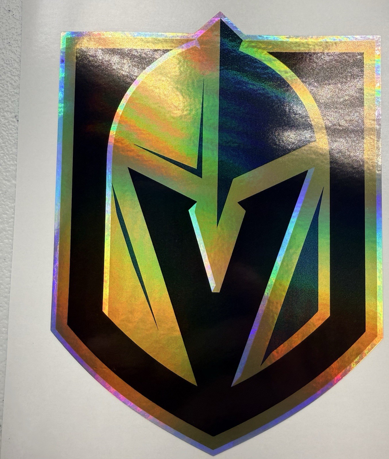 Vegas Golden Knights Holographic Vinyl Decal