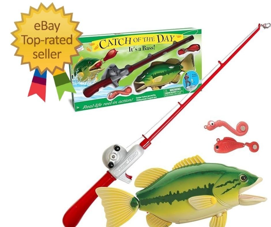 Fishing Game Magnetic Toy Catch of The Day Bass Ages 3+ Small World Toys Kids