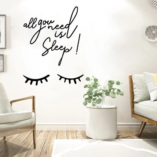 All you need is Sleep Quotes Wall Stickers Home Decor Living Room Bedroom Sticke