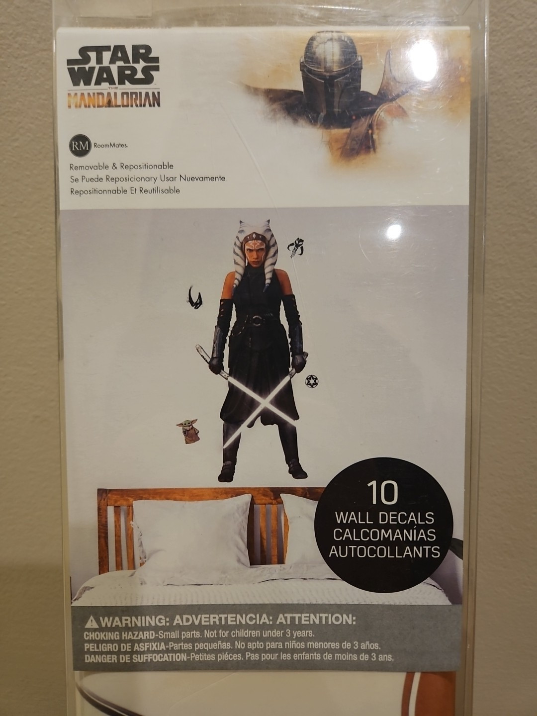 Disney Star Wars The Mandalorian Ahsoka Tano Wall Decals 10 Stickers Room Mates