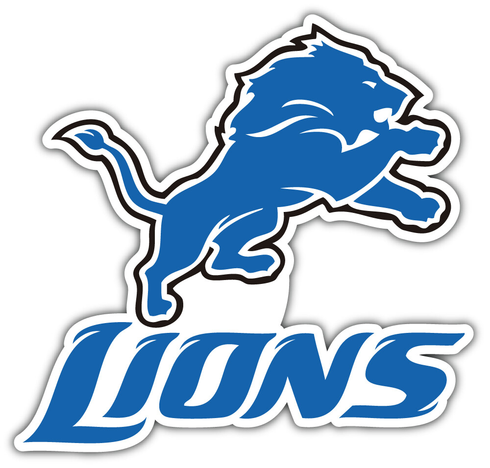 Detroit Lions Logo NFL Sport Car Bumper Sticker Decal “SIZES”