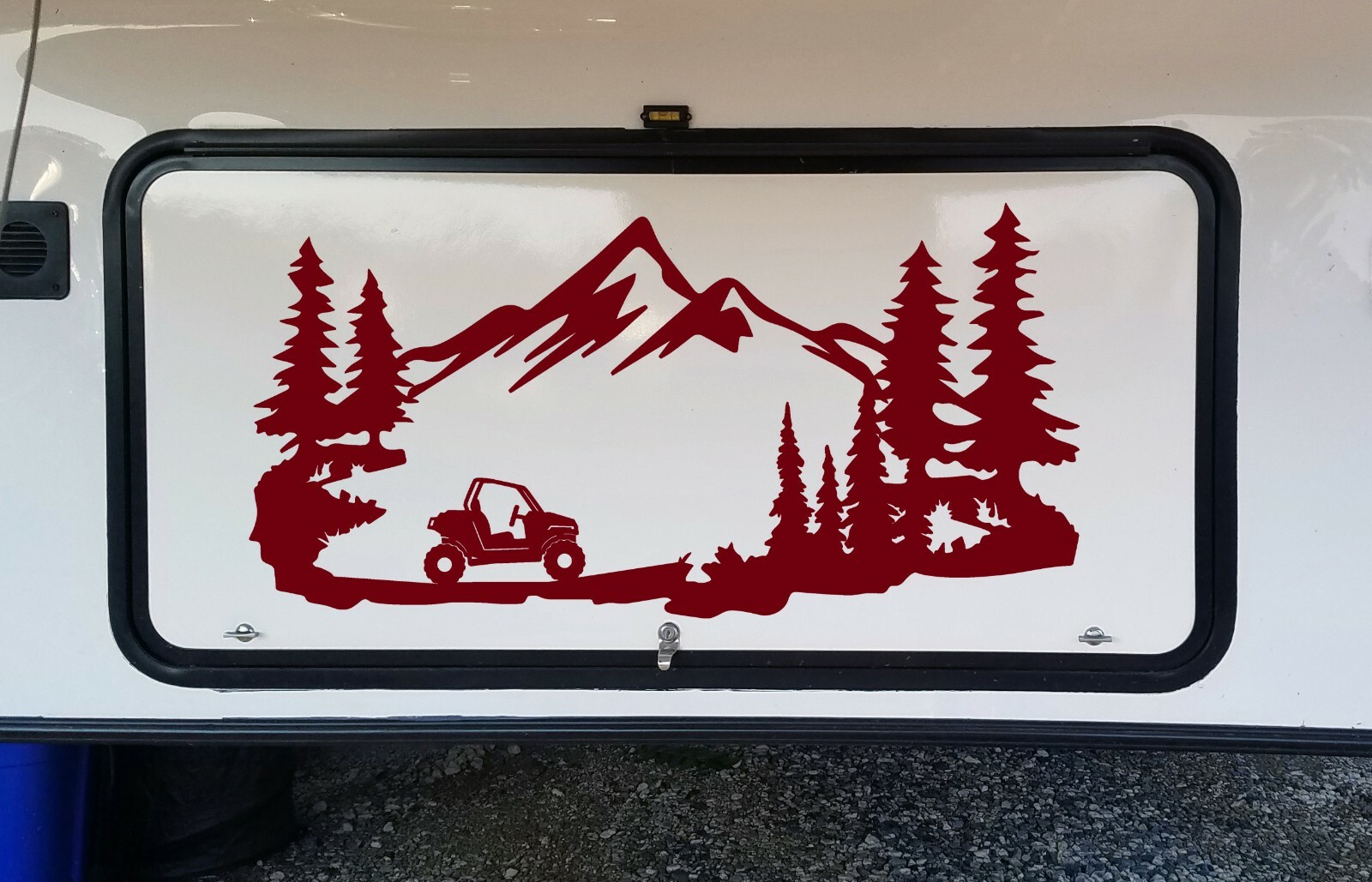 ATV Mountains Scene Vinyl Decal V1 – Quad RV Toy Hauler Graphics 4-wheeler