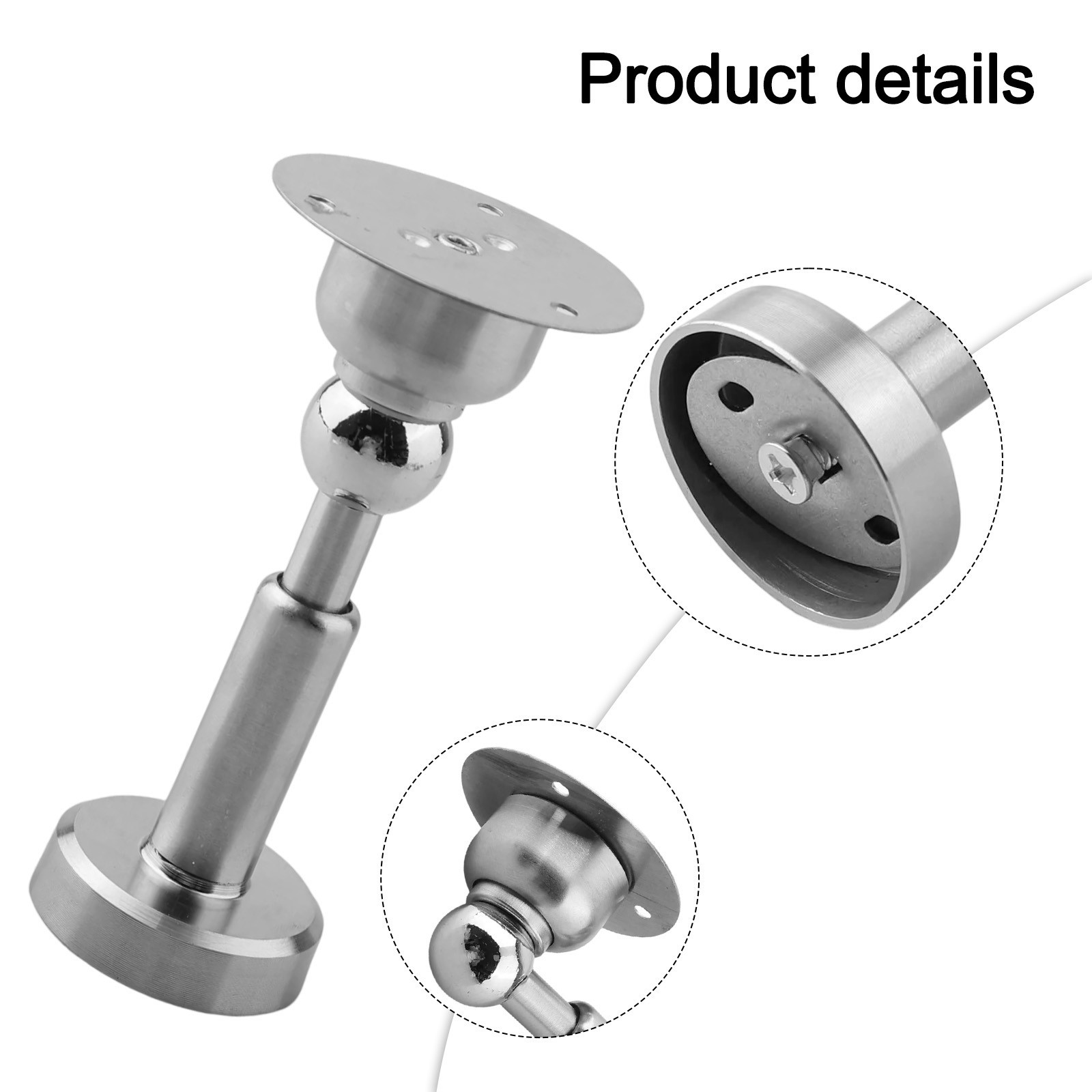 High Performance Stainless Steel Magnetic Door Stopper with Shock Absorption