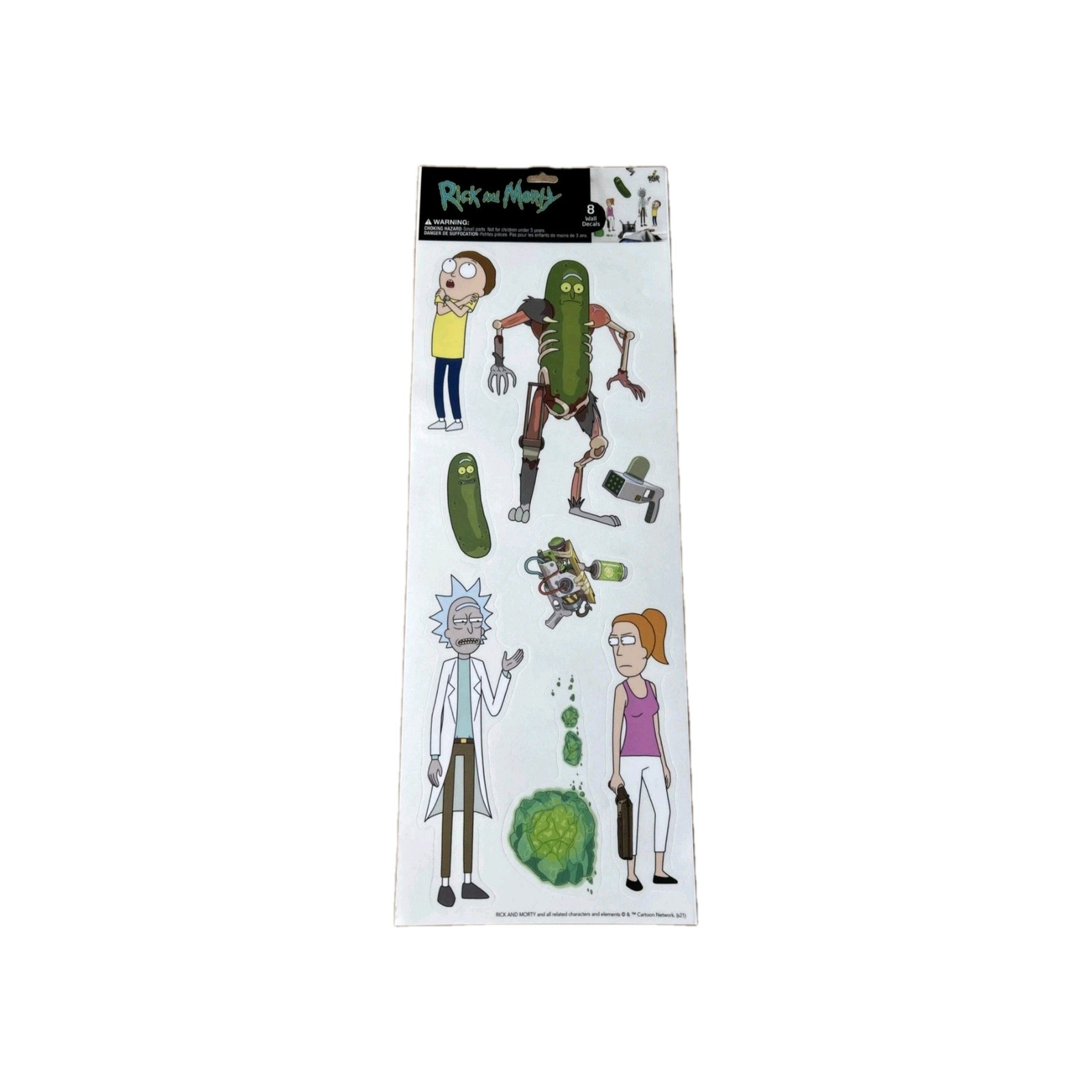 RoomMates Rick and Morty Wall Decals Removable Peel & Stick Decor NEW Pickle TV