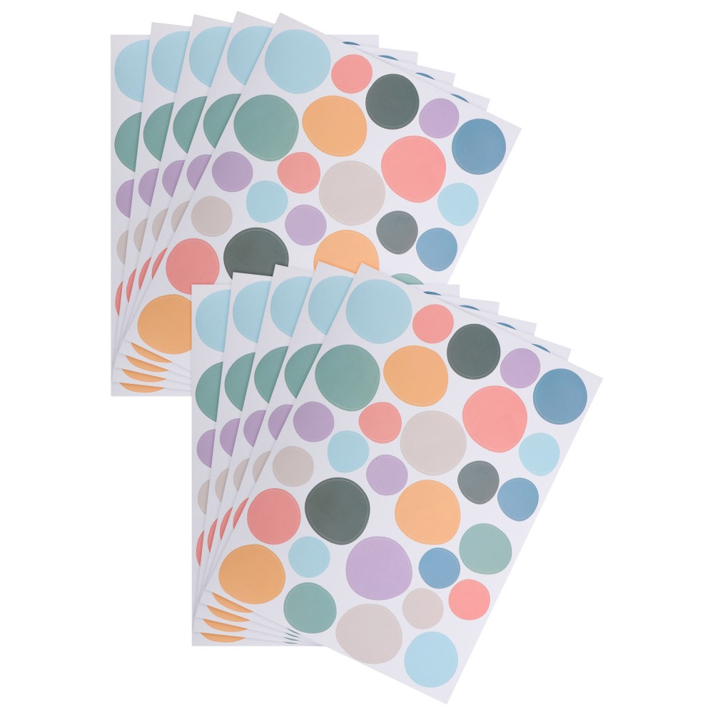 10 Pcs Colorful Irregular Dot Wall Decals Boho Style Stickers for Nursery Room