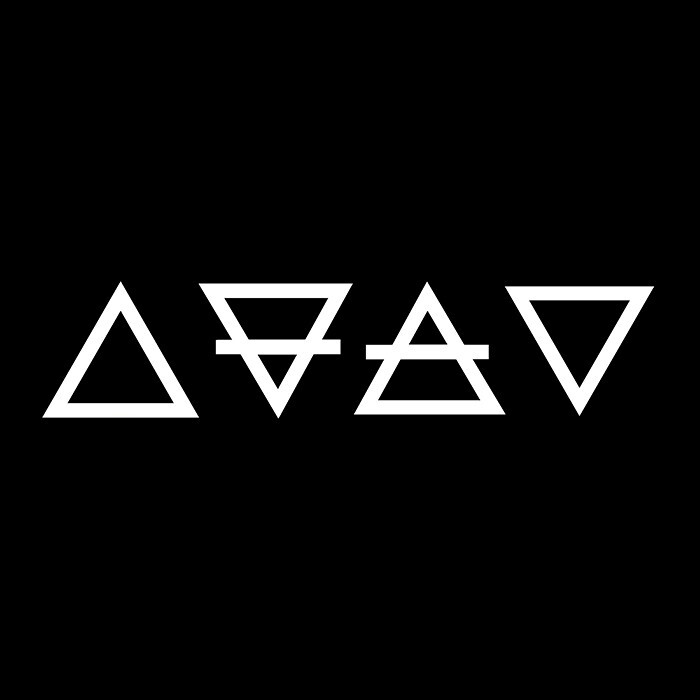 4 Alchemy Elements Vinyl Sticker Earth Air Fire Water Symbols Car Decal Laptop