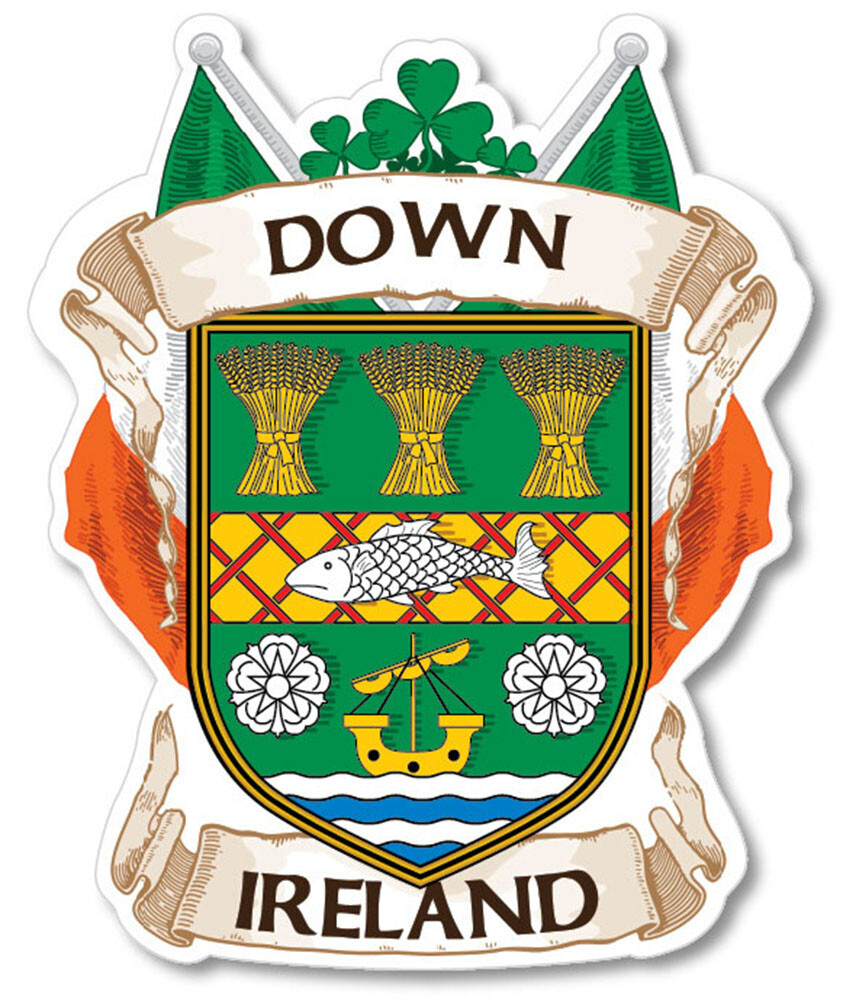 County Down Ireland Irish Decal Sticker
