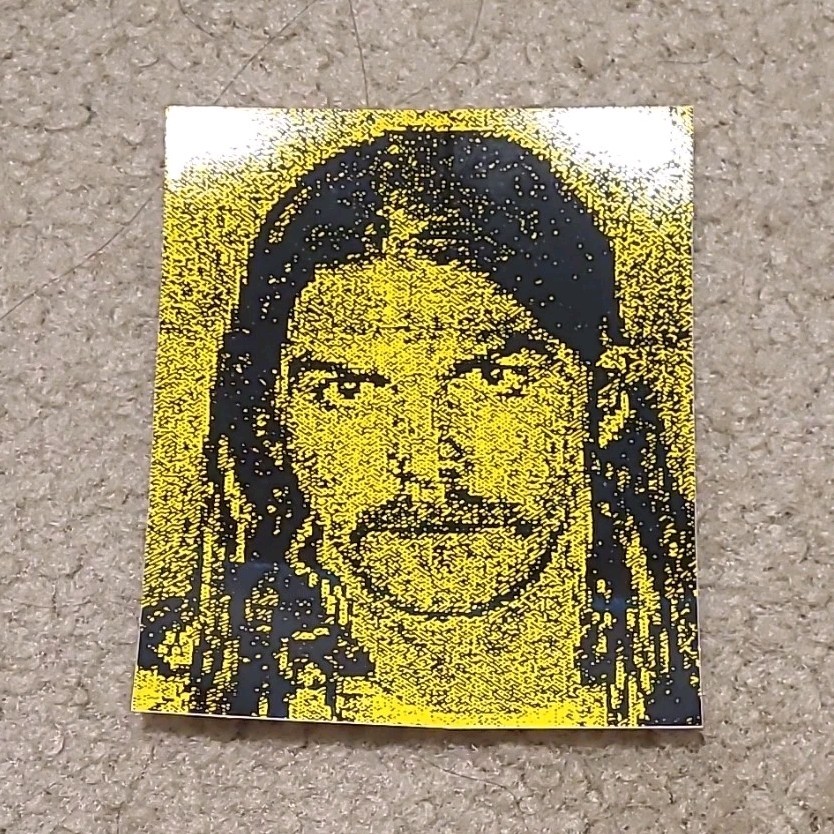 Supreme Dash Snow Bin Laden Rectangle Sticker Yellow/Black