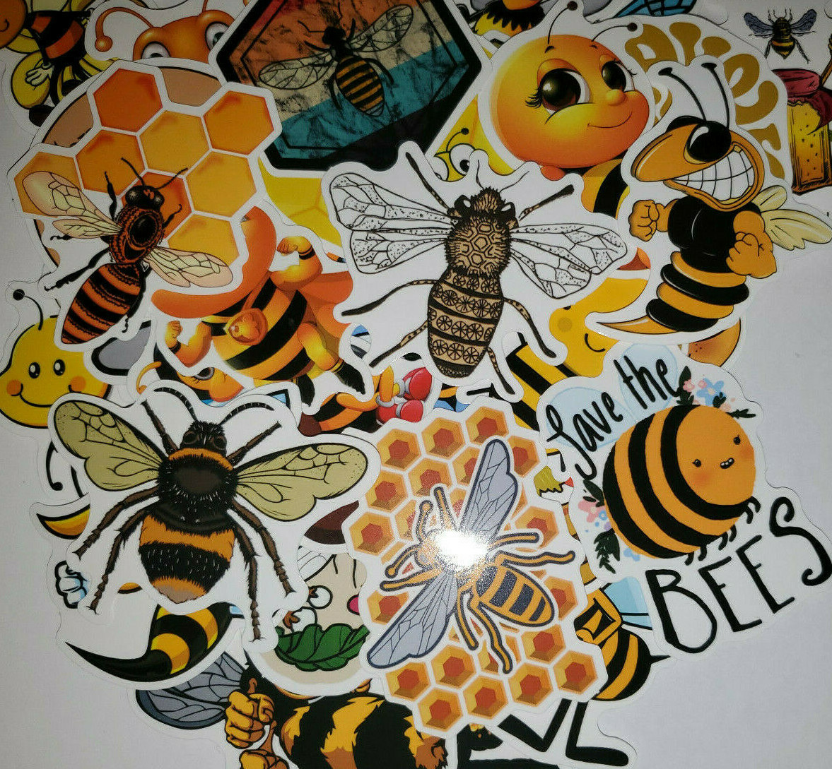 Save the Bees Sticker Nature 50 pcs – Vinyl Chromebook Mug Luggage skateboard
