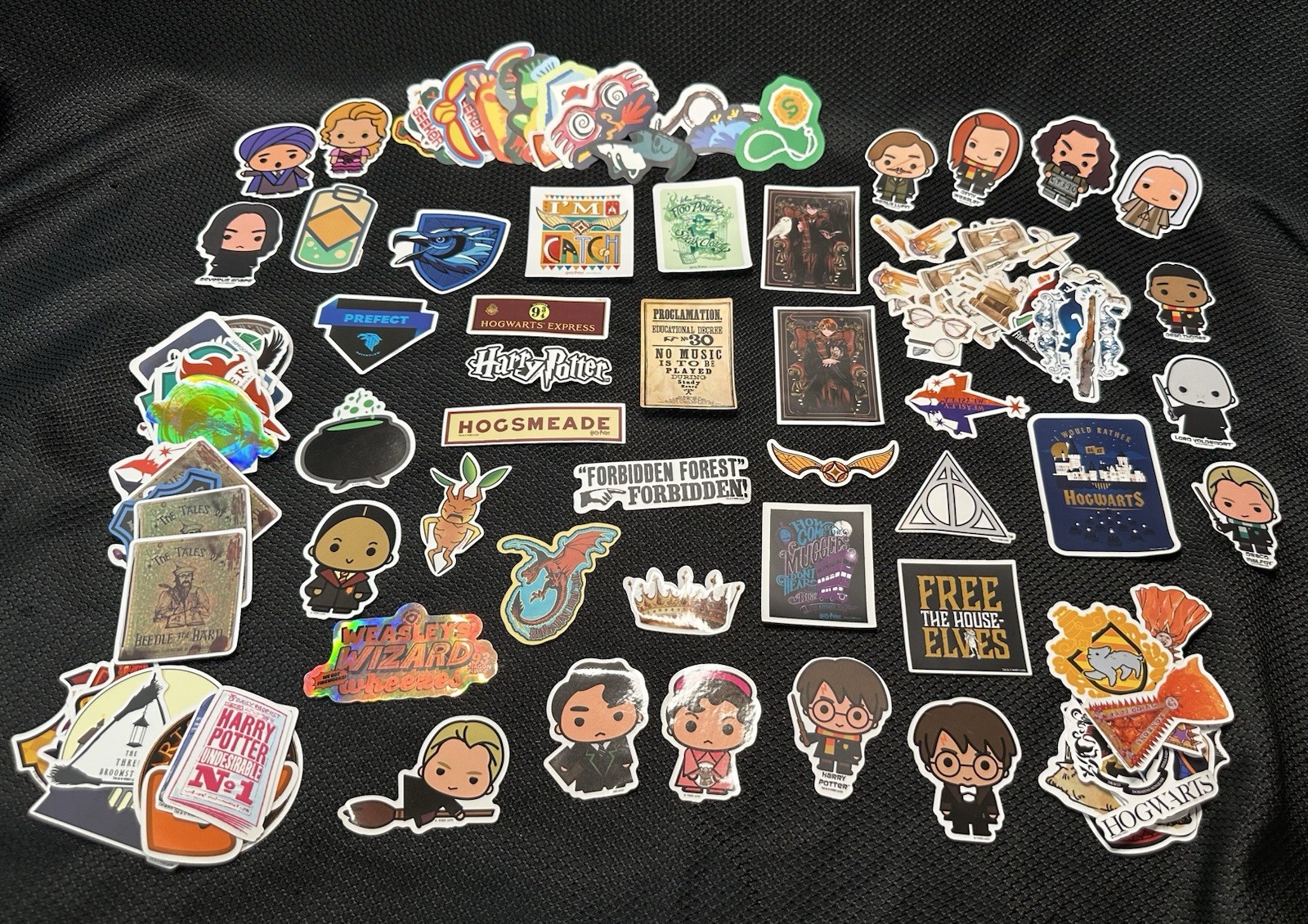 Harry Potter Stickers New Mixed Lot Of 141 Pieces Assorted Colors