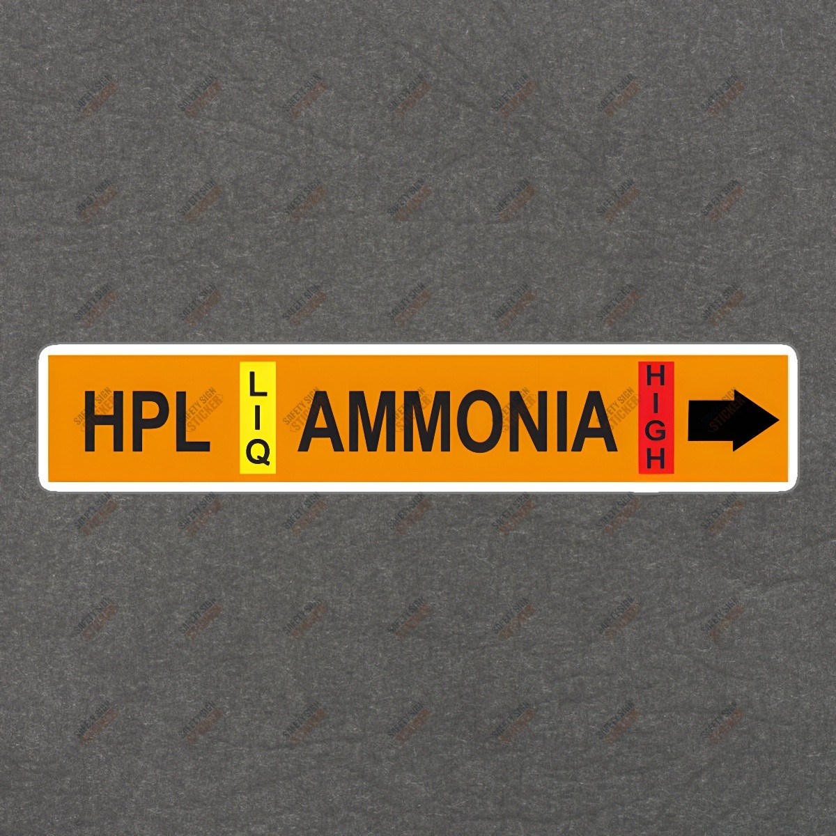 High Pressure Liquid Ammonia Safety Sign OSHA Compliant Hazard #223768