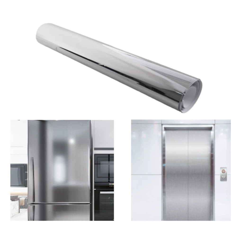 30x100cm Silver Mirror Sticker PVC Material for Home For Wall Decoration