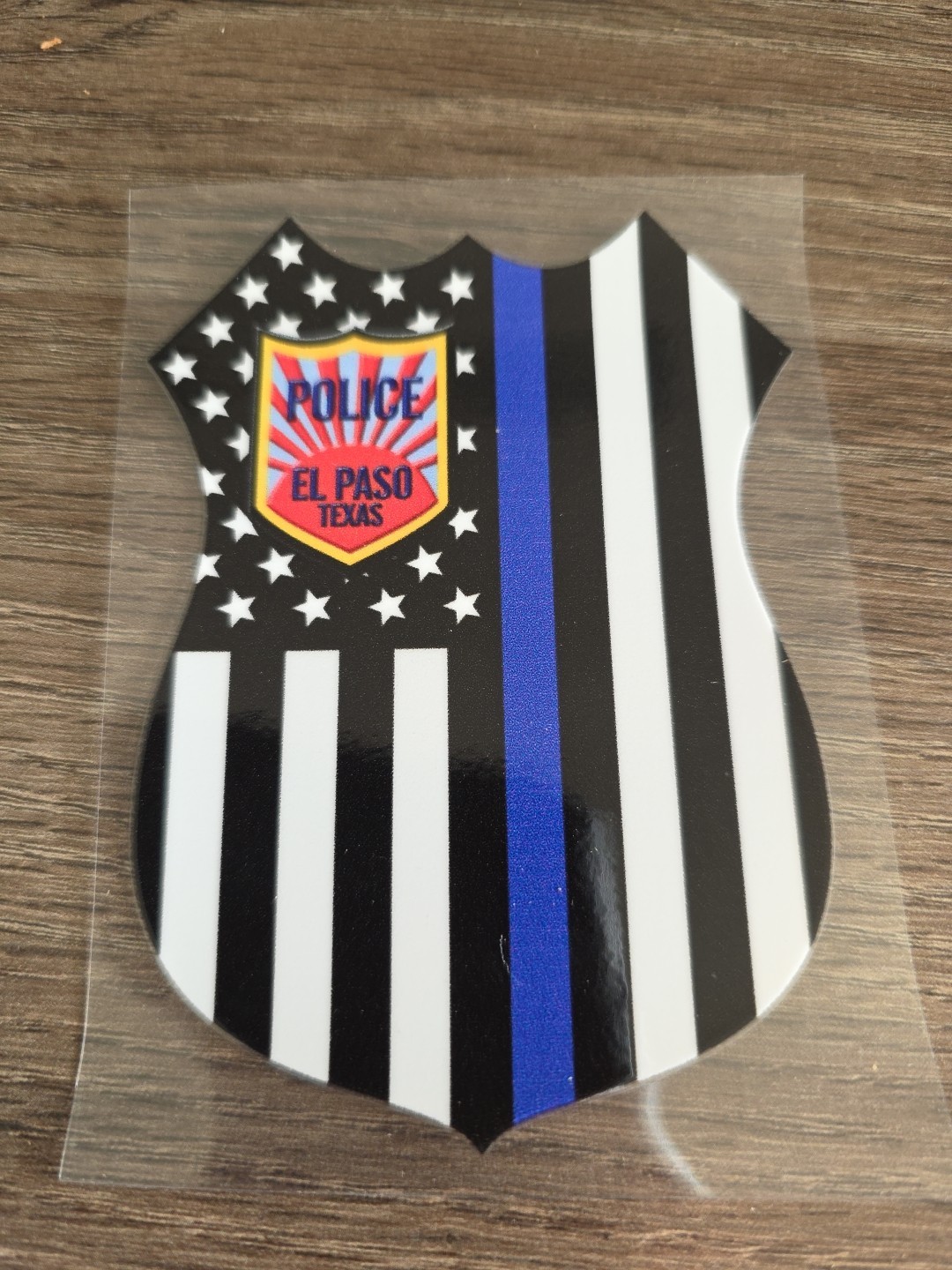 American Flag EPPD Police Support UVDTF Decal El Paso Patch USA Waterproof