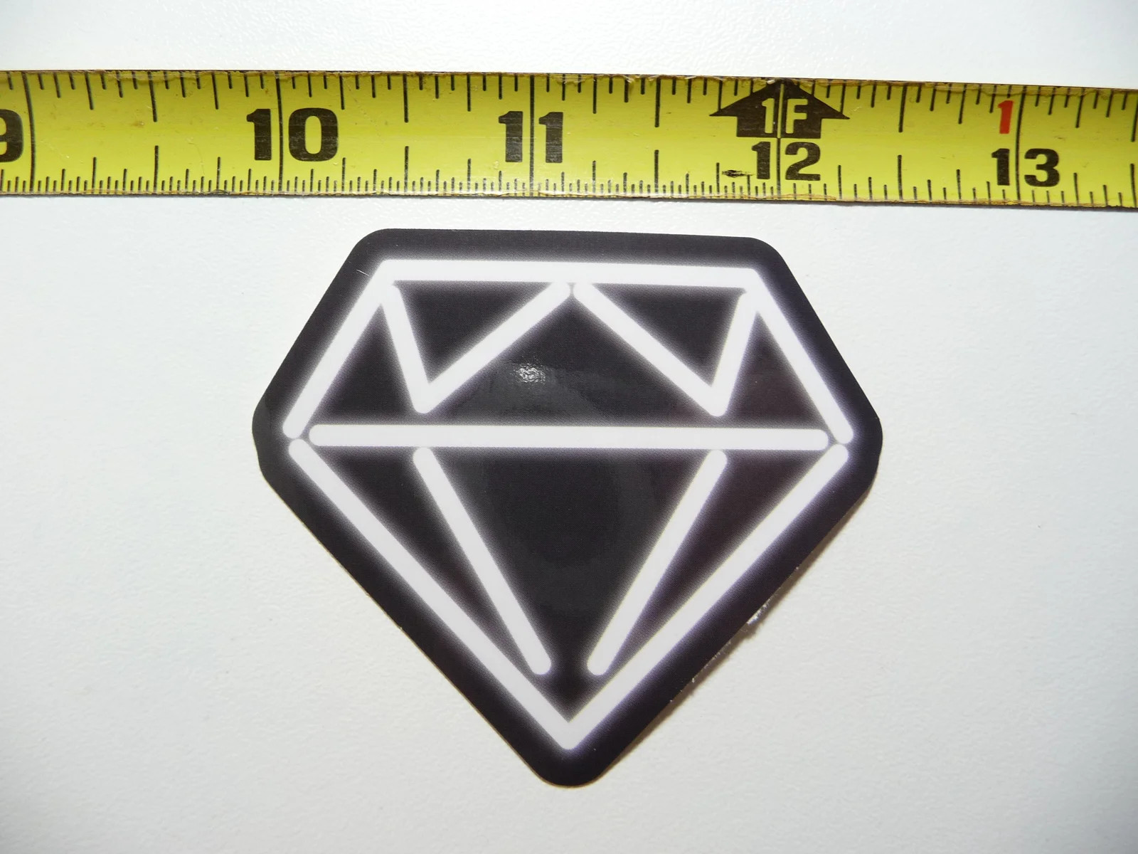 NEON SMALL STICKER DECAL DIAMOND CUT SHAPE BLING ENGAGEMENT LAPTOP FUNNY