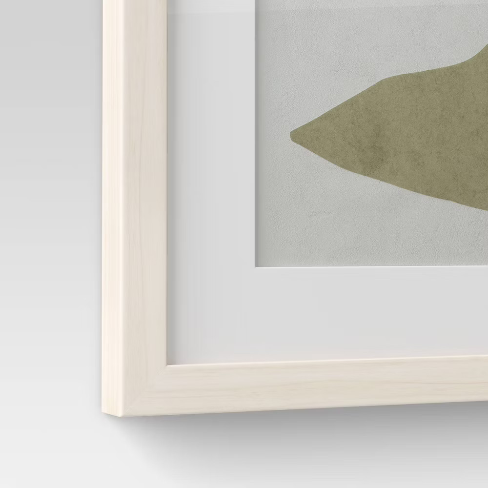 Threshold Botanical Leaf Duo Minimalist Poster Modern Set of 2 16″x20″ Wall