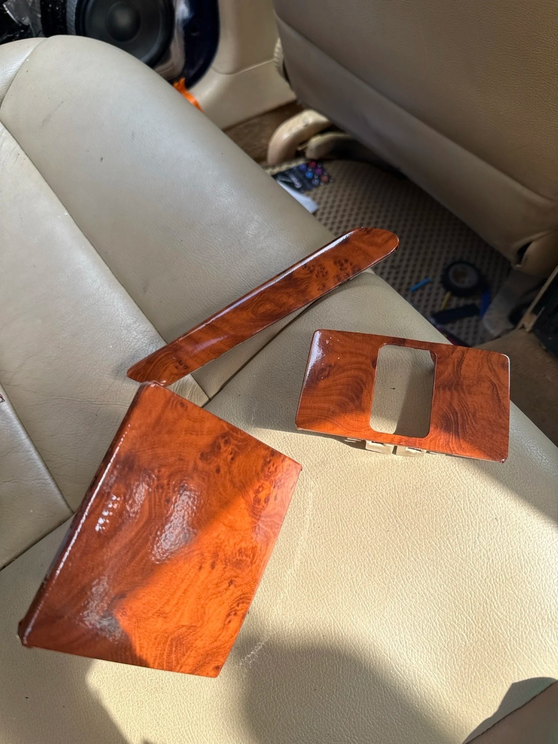 Sticker Decal Wrap PVC Film Glossy Wood Grain Polymeric DIY Car Interior Vinyl