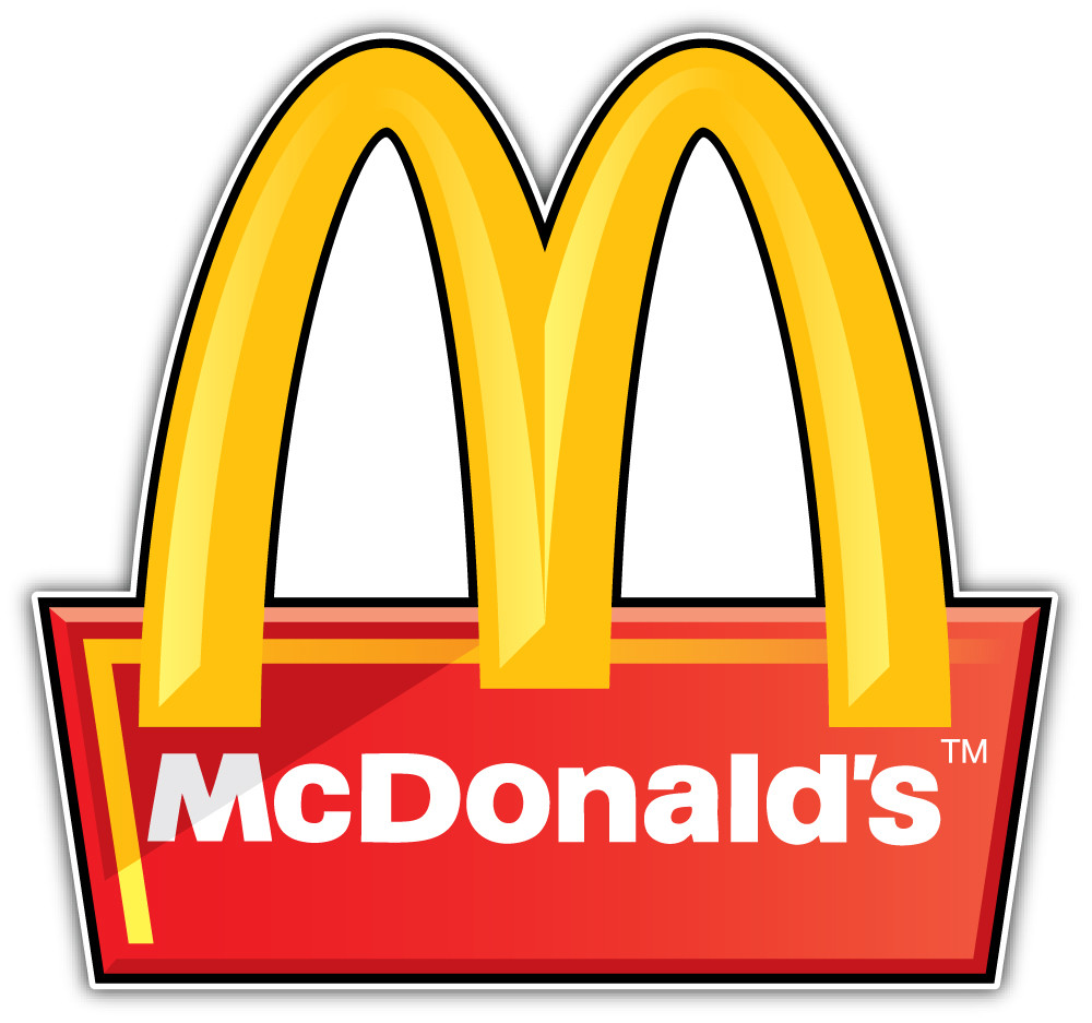 McDonald’s Sticker Car Bumper Decal – 3” or 5”