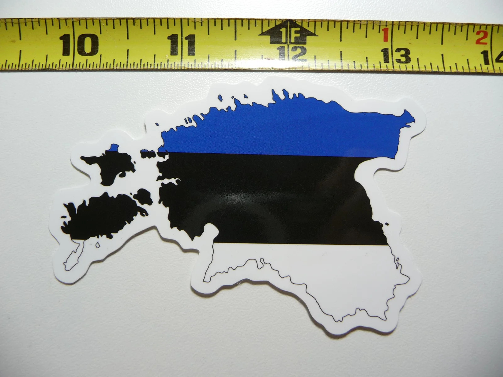 ESTONIA SMALL STICKER DECAL MAP FLAG COUNTRY OUTLINE SILHOUETTE LAPTOP