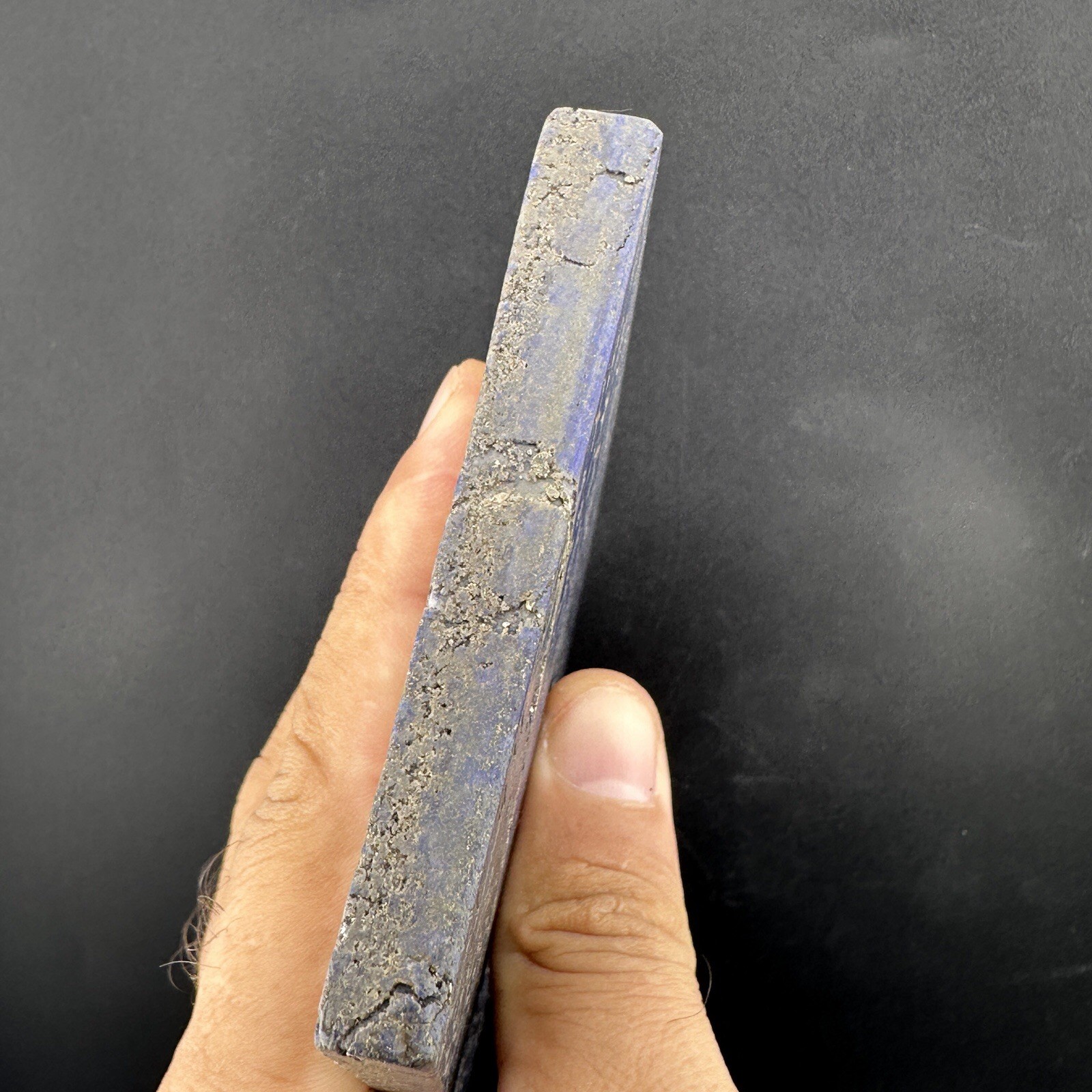 Lapis Lazuli Carved Till Shape Unique Design And Writing