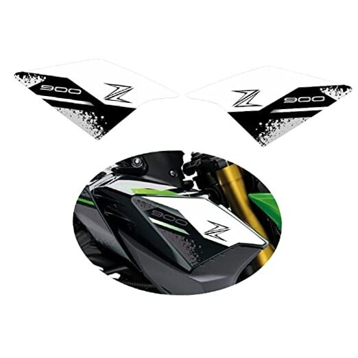 Z900 Fairing Decal – Vinyl Decal Motorcycle Fairing Stickers White and Black