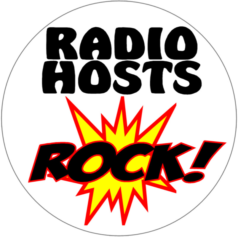 Radio Hosts Rock – 3 Pack Circle Stickers 3″ x 3″