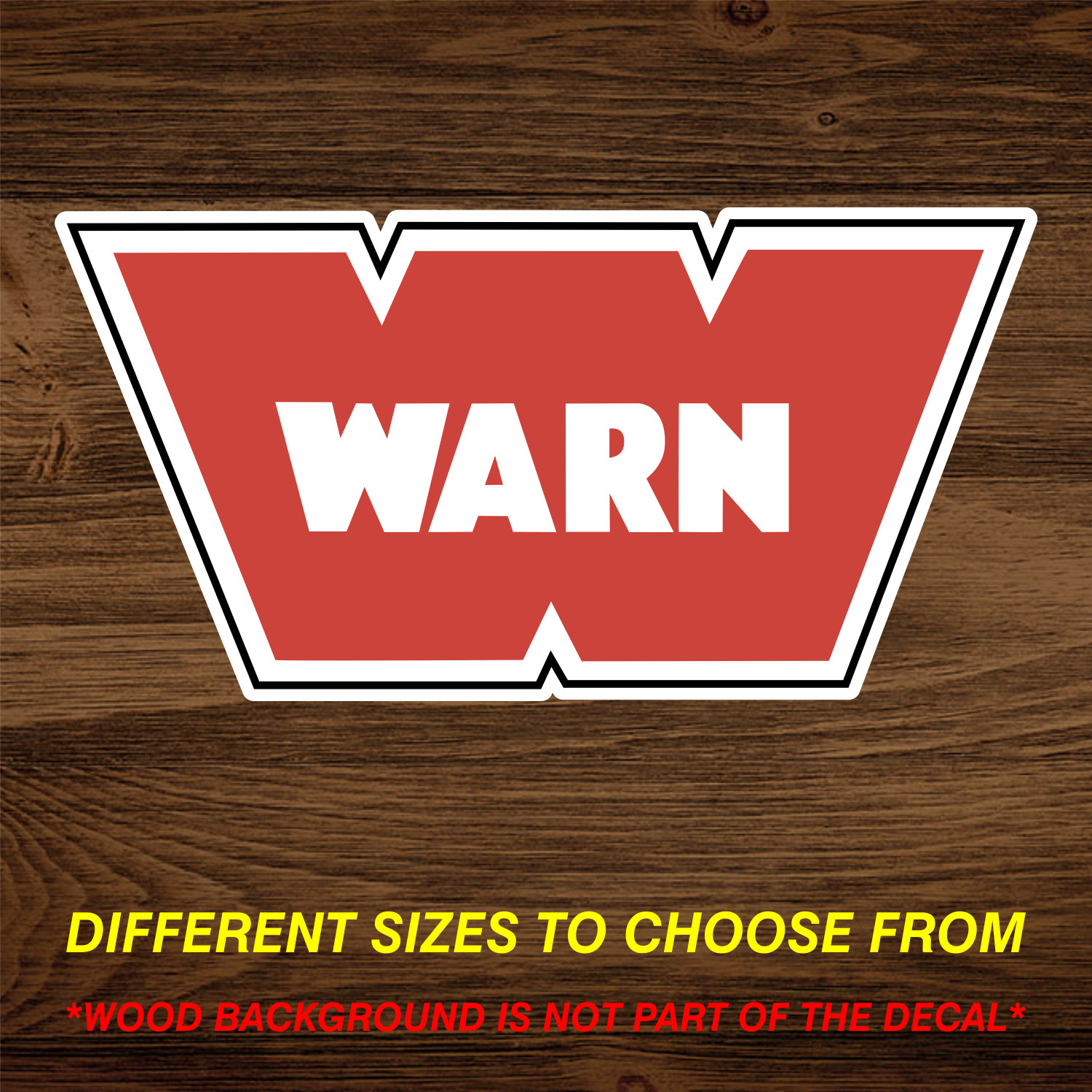 WARN Logo Vinyl Decal Sticker Free Shipping