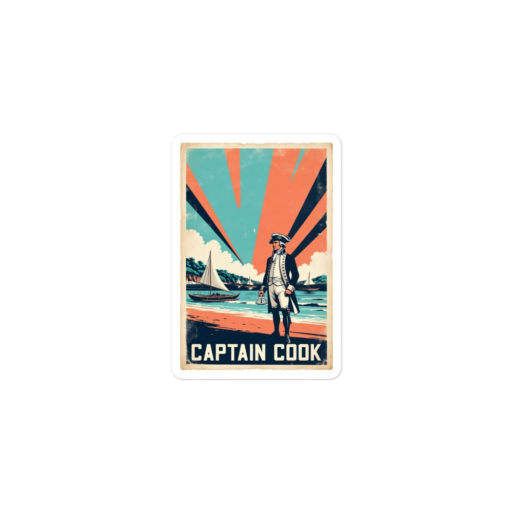 Captain Cook Shore – Bubble-free stickers
