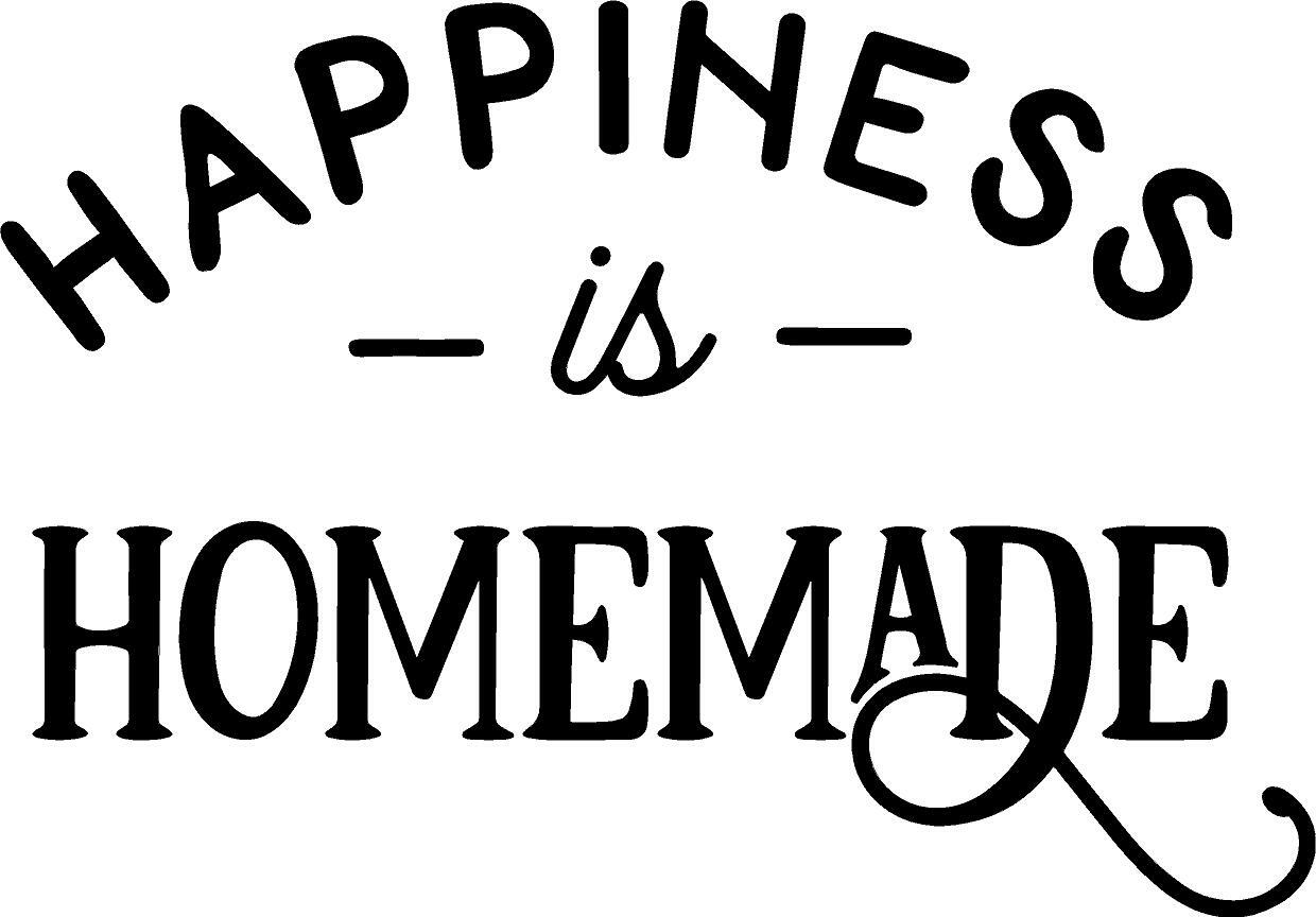 Happiness is Home Made Kitchen Vinyl Decal Home Décor 12″ x 17″
