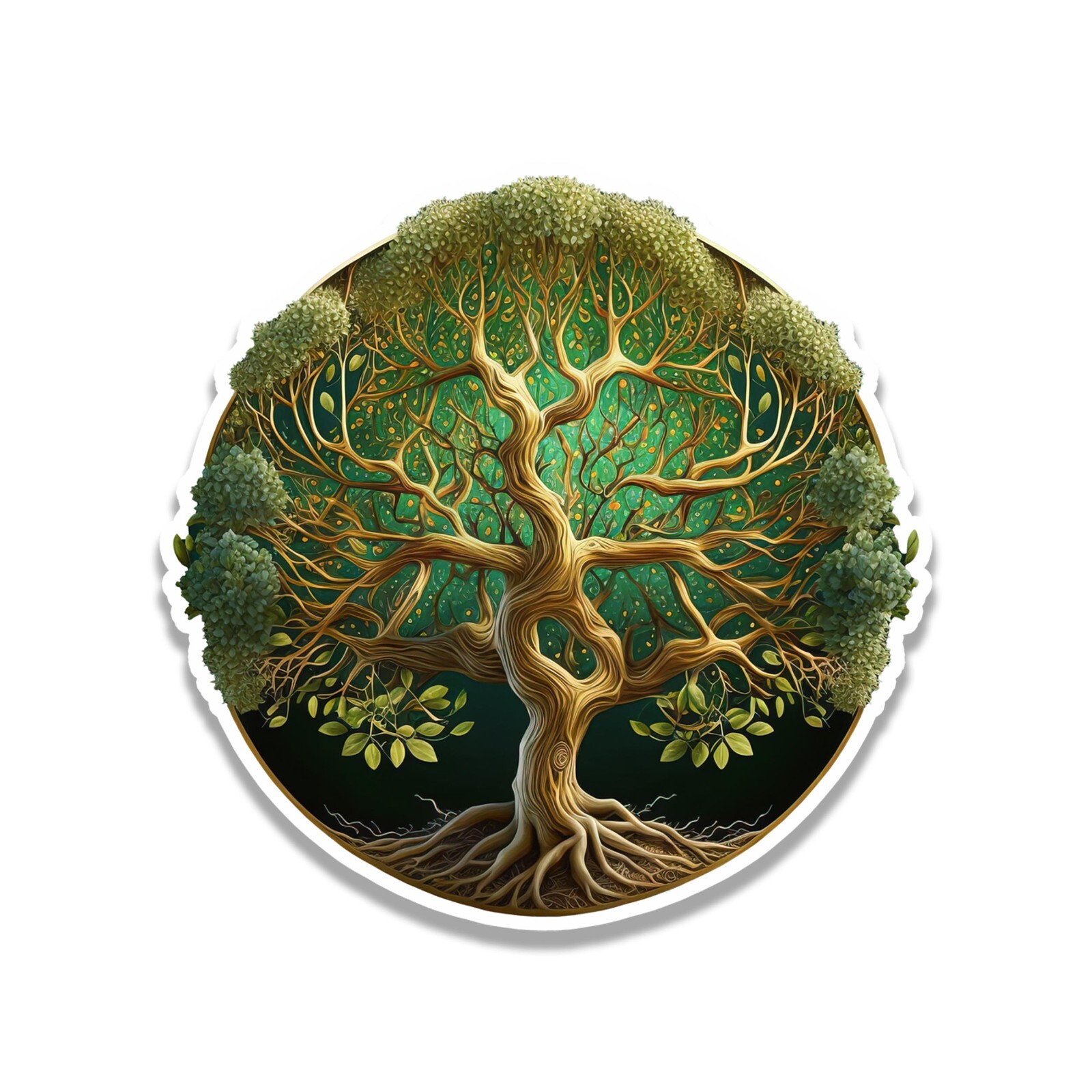 Yggdrasi Tree of Life Vinyl Sticker for suitcase, Celtic Knot Tree laptop, Car