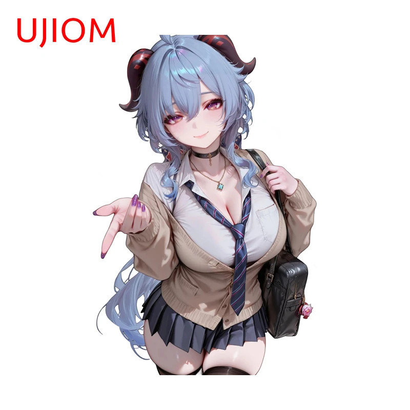 UJIOM Pretty Ganyu Wall Sticker Sunscreen Decal Suitable For Switch Wall Decor